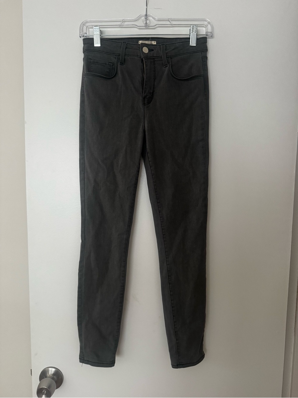 L’AGENCE Women's High-Rise Slim Jeans in Gray